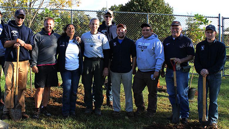 Penn State Mont Alto forestors plant Trees for Tomorrow